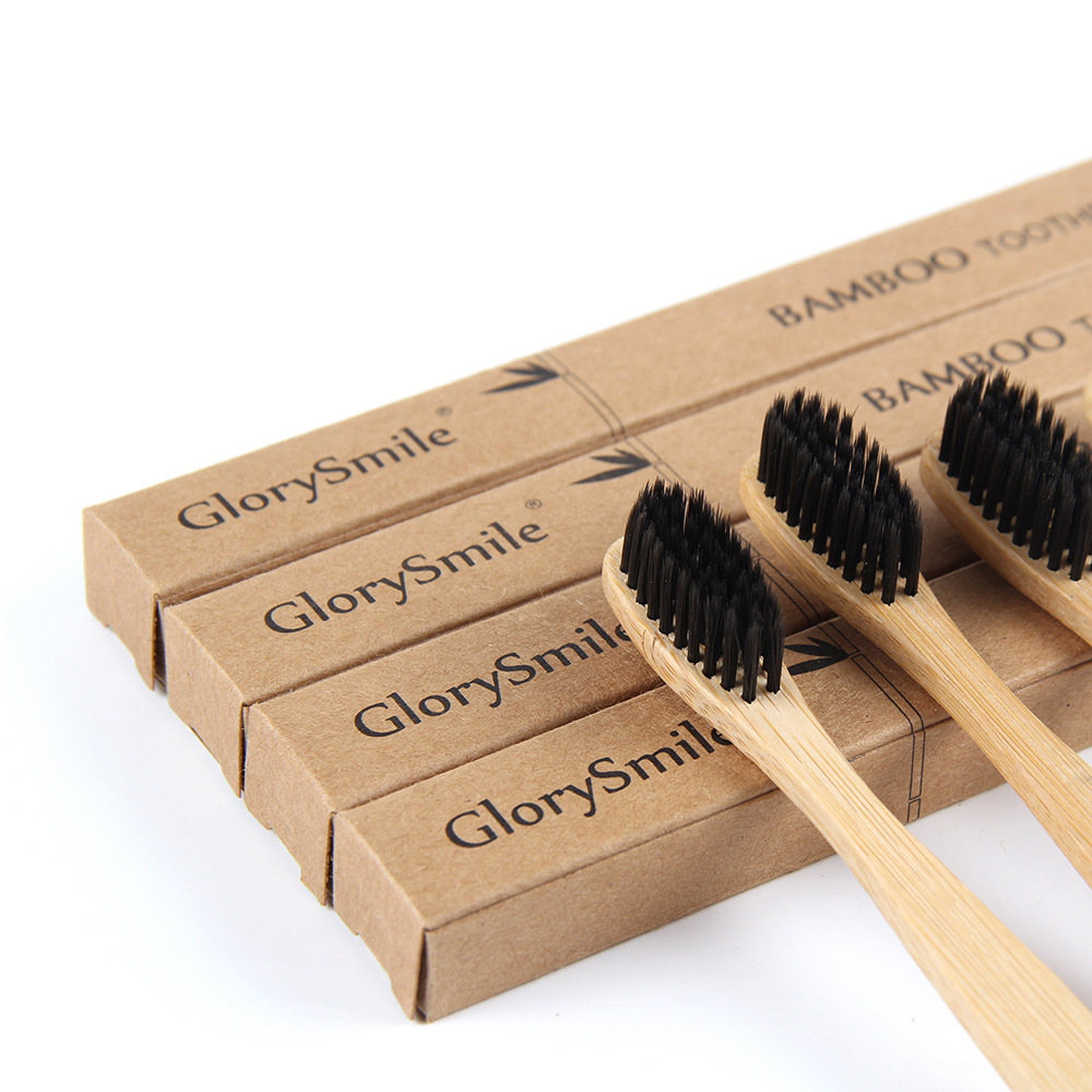 Bamboo Toothbrush Set - 1/4 cepillos de dientes de bambú,