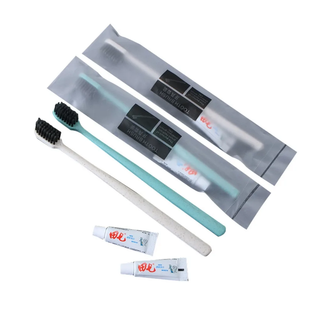 Bamboo Toothbrush Set - Juego de suministros de viaje para