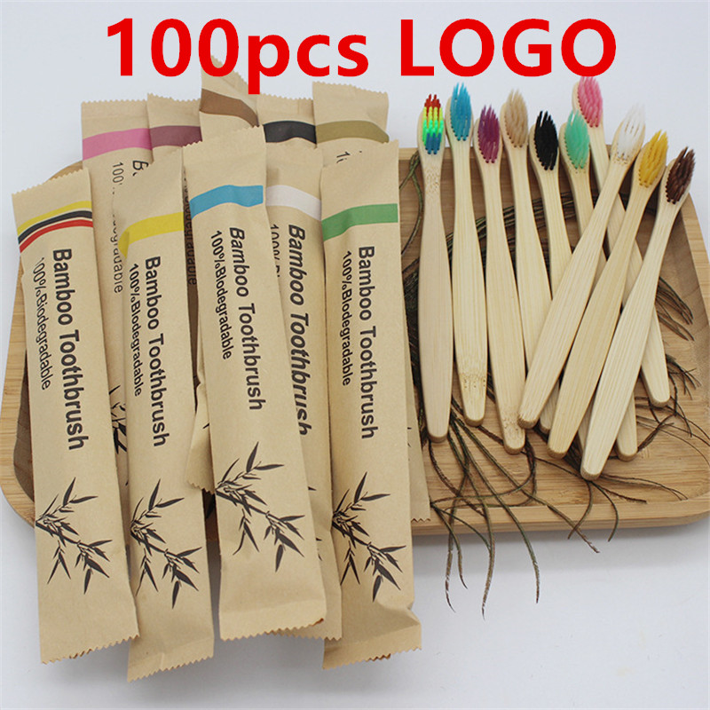 Bamboo Toothbrush Set - 50/100 Uds. Cepillo de dientes de
