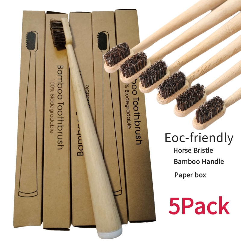 Cepillo de dientes de bambú co - Bamboo Toothbrush Set reseña y precio
