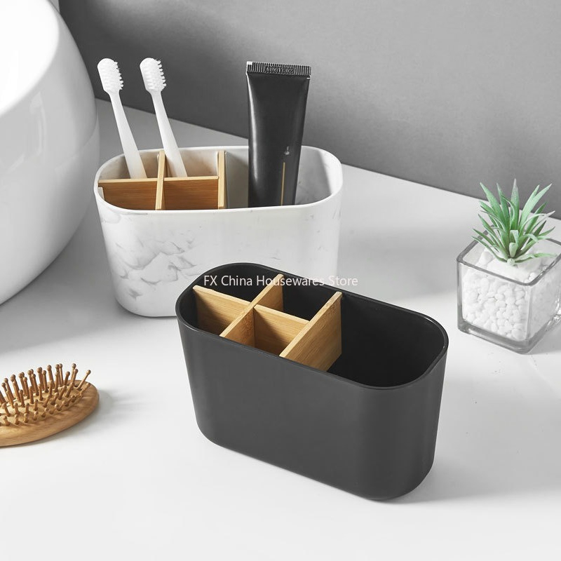 Soporte para cepillos de dient - Bamboo Toothbrush Set reseña y precio