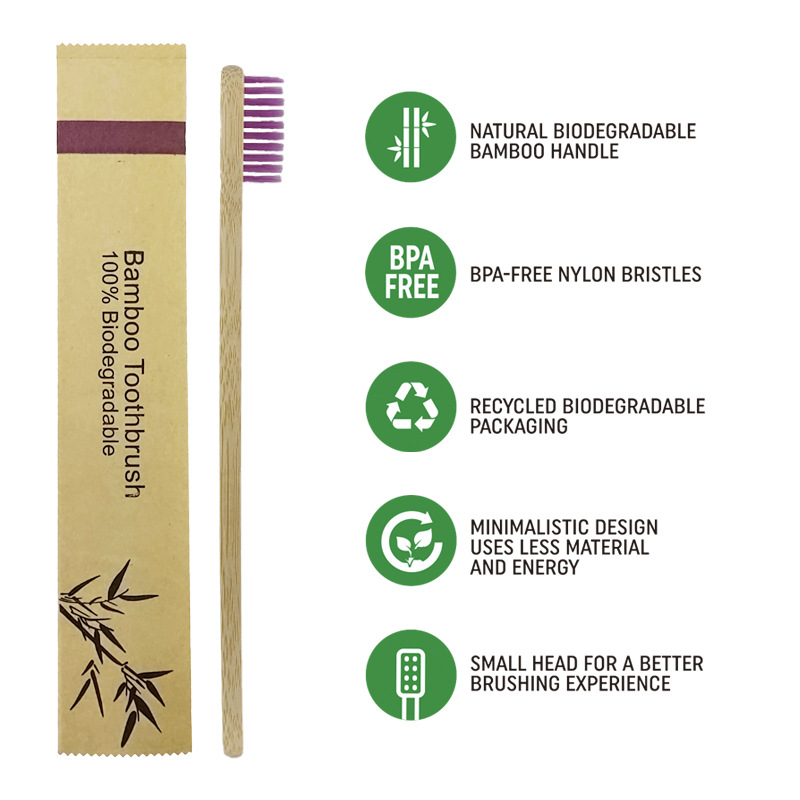 50/100 Uds. Cepillo de dientes - Bamboo Toothbrush Set reseña y precio