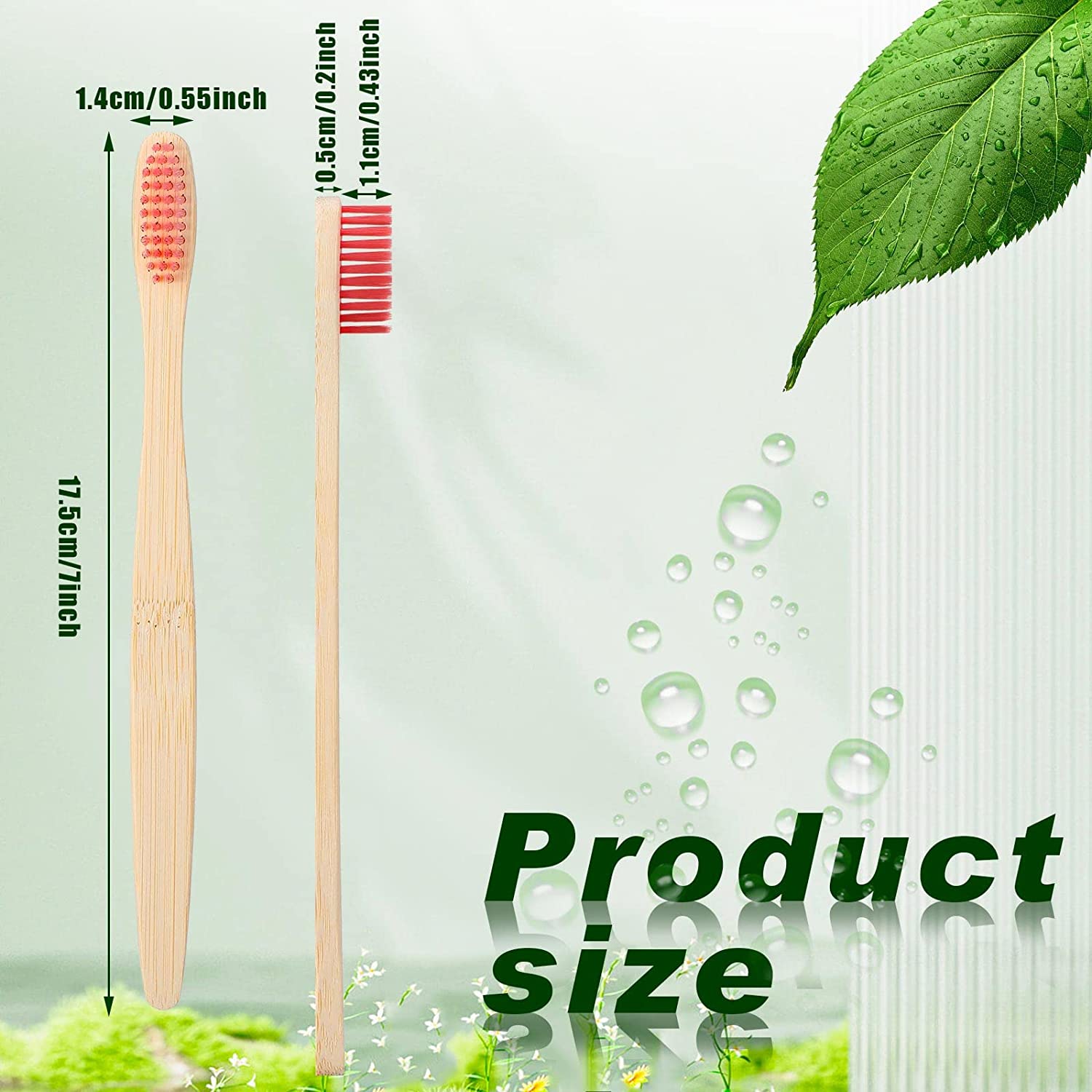 100 Uds. Logotipo personalizad - Bamboo Toothbrush Set reseña y precio