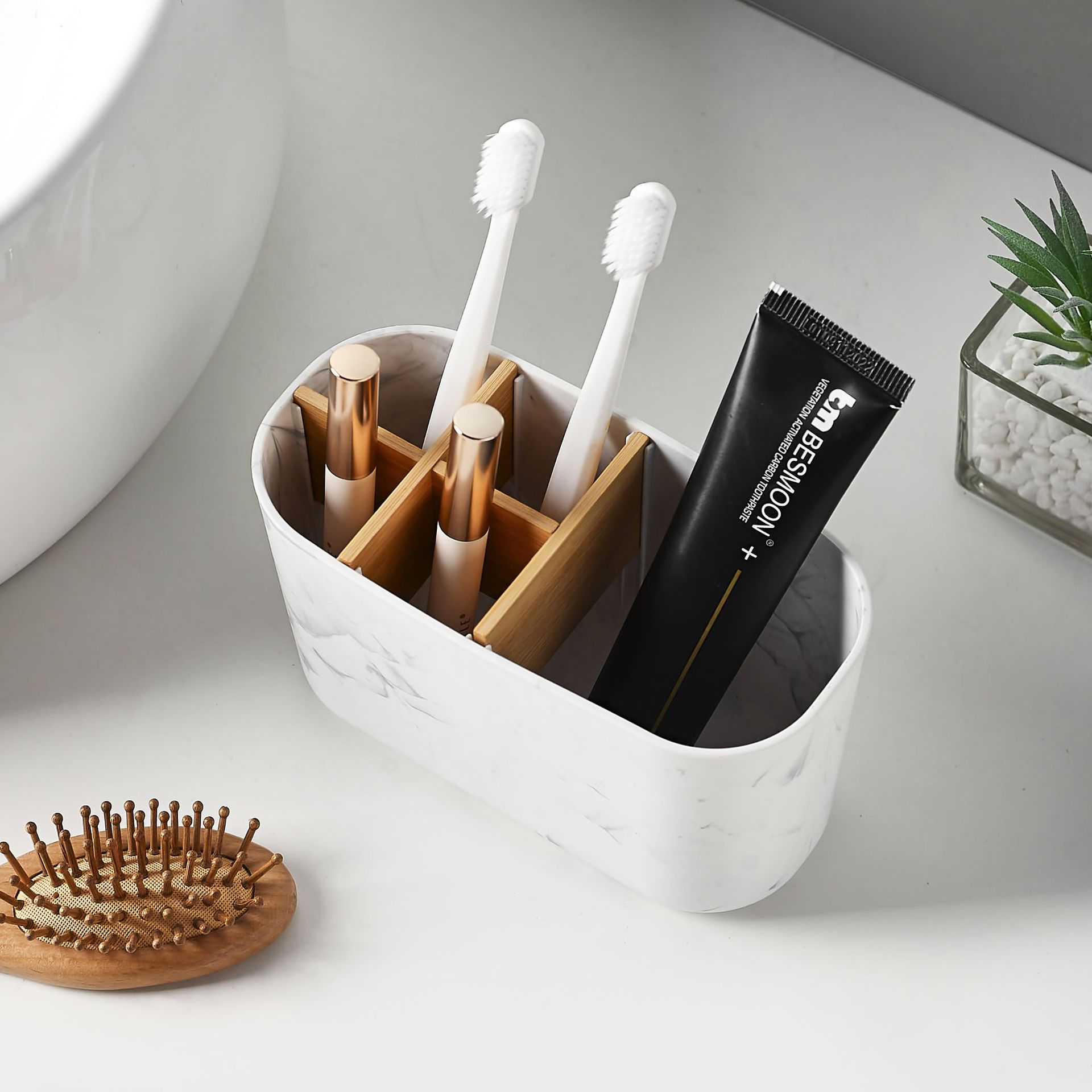 Soporte de Bambú para Cepillos - Bamboo Toothbrush Set reseña y precio