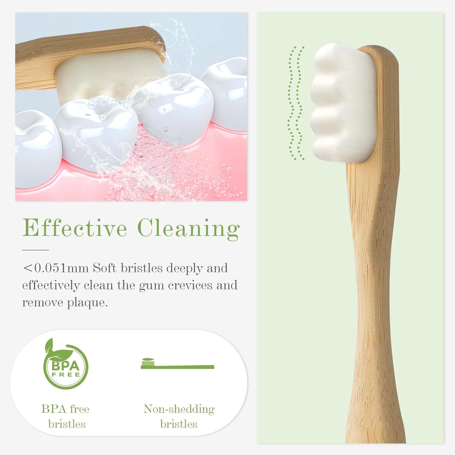 4 cepillos de dientes de bambú - Bamboo Toothbrush Set reseña y precio