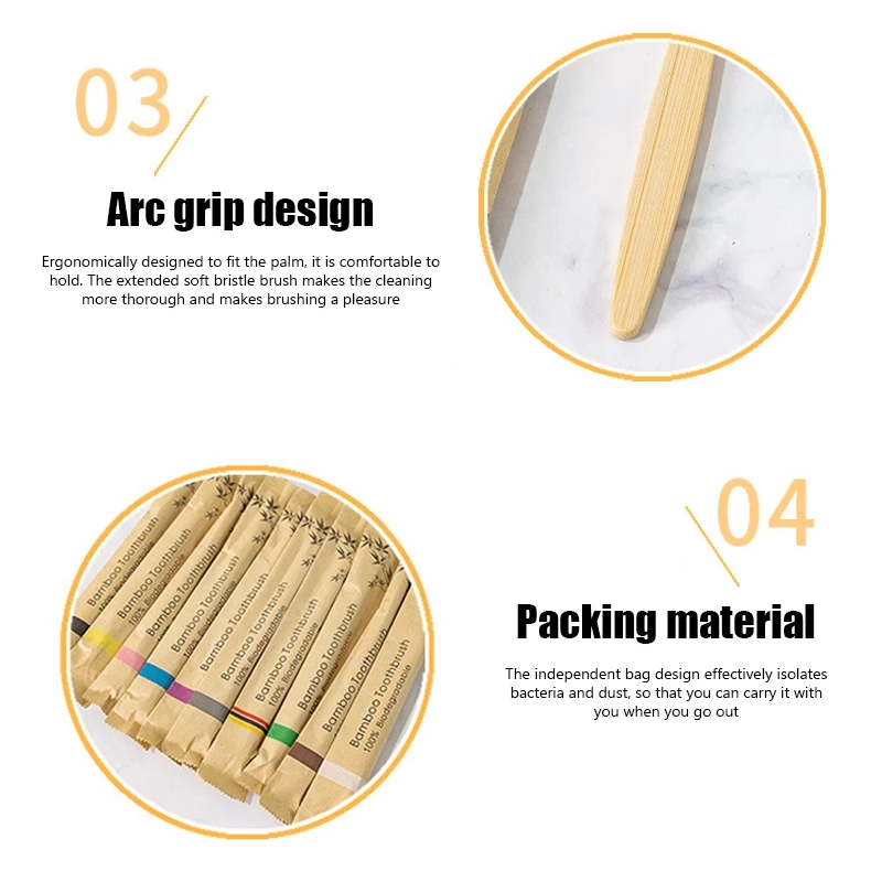 Cepillos de dientes de bambú 1 - Bamboo Toothbrush Set reseña y precio